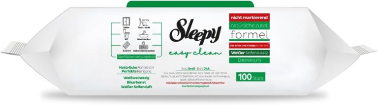 Sleepy 12 pak groen x 100 Reinigingsdoekjes met wit zeep - Afbeelding 8