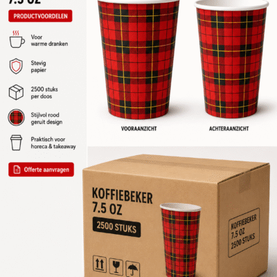 koffie beker scotty ruit beker